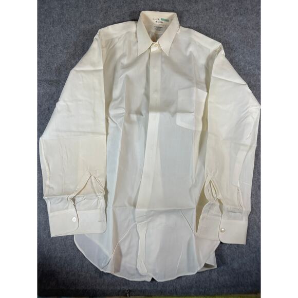 Arrow Other - VINTAGE 50s Arrow Dress Shirt Mens 14 White Dart Sanforized Cotton Oxford NWT